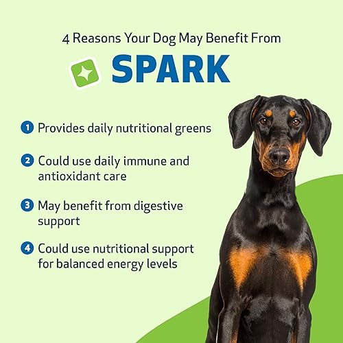 Miniatura 3 de Pet Wellbeing Spark Daily Nutritional Greens Superalimento para perros y gatos - Probióticos, prebióticos, enzimas digestivas, aminoácidos,
