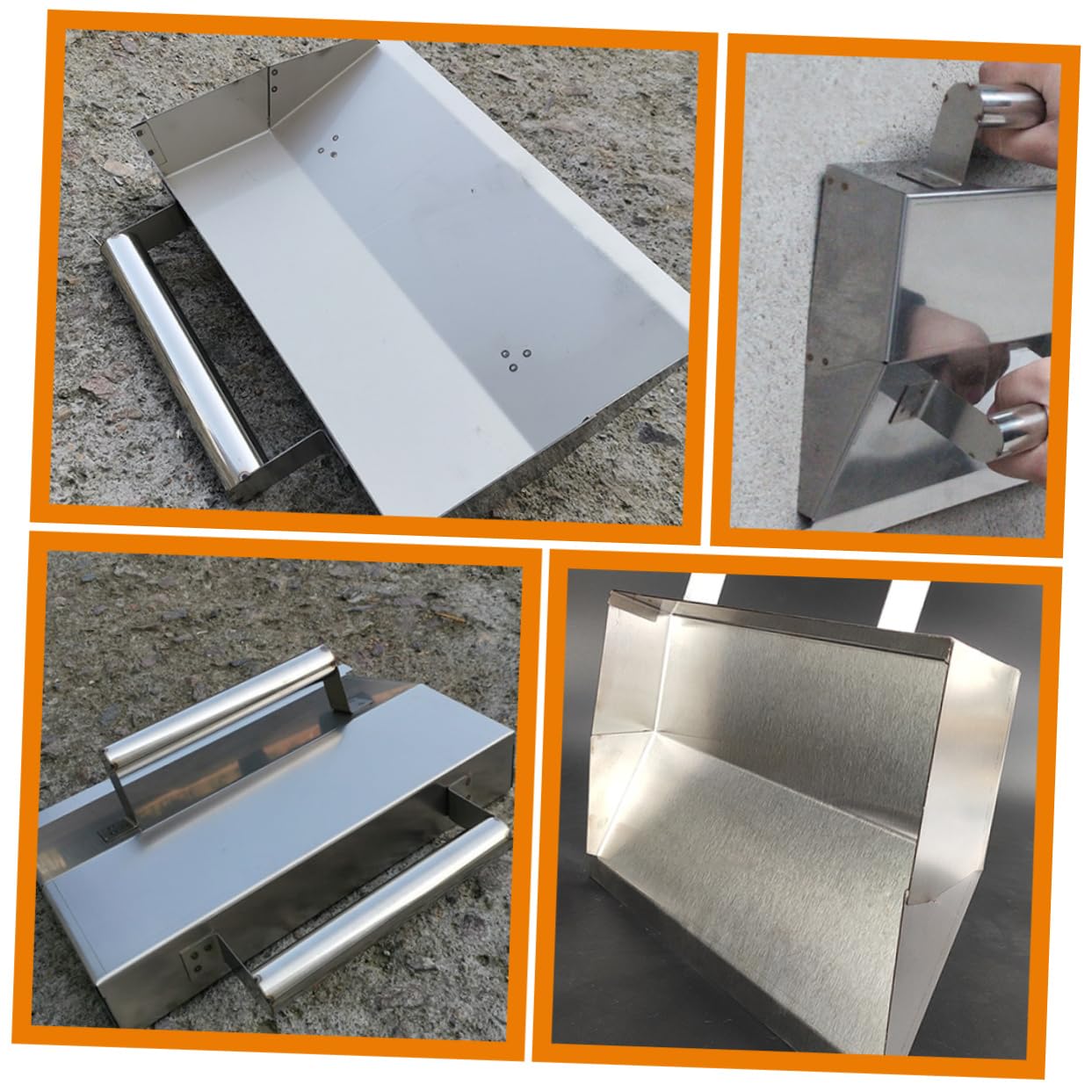 BESTonZON Cazzuola Per Cemento Strumento Di Finitura Per Calcestruzzo Utensile Per Bordatura Del Cemento Spatola Per Polvere Da Muro Utensili Manuali Per Muratore