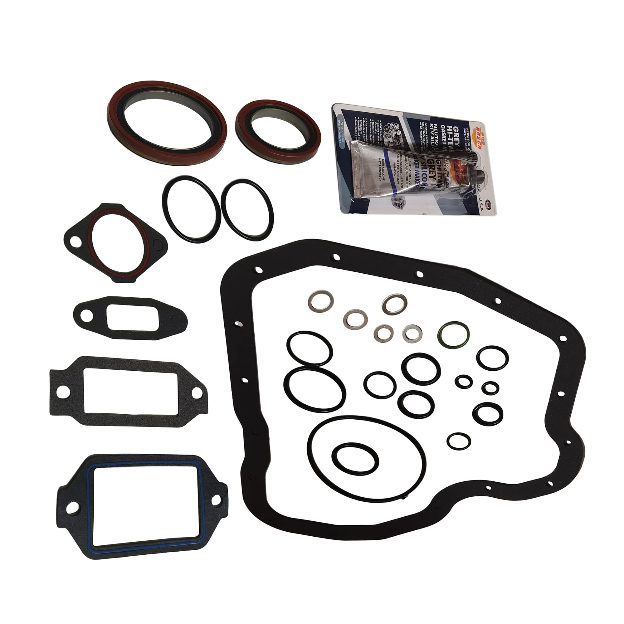 Partsflow Lower Gasket Set For Chevy Express 2500 3500 For Chevy Silverado For GMC Savana For GMC Savana For GMC Sierra For Hummer H1 VIN CODE "1, D, 2, 6, Z" 6.6L 400CID V8 CS26269