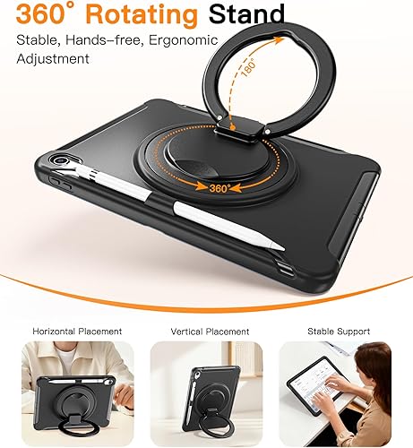 Miniatura 4 de BATYUE Funda para iPad 1011 (A16) Gen 20222025 Funda profesional a prueba de golpes de 10.911" con protector de pantalla, soporte para lápices,