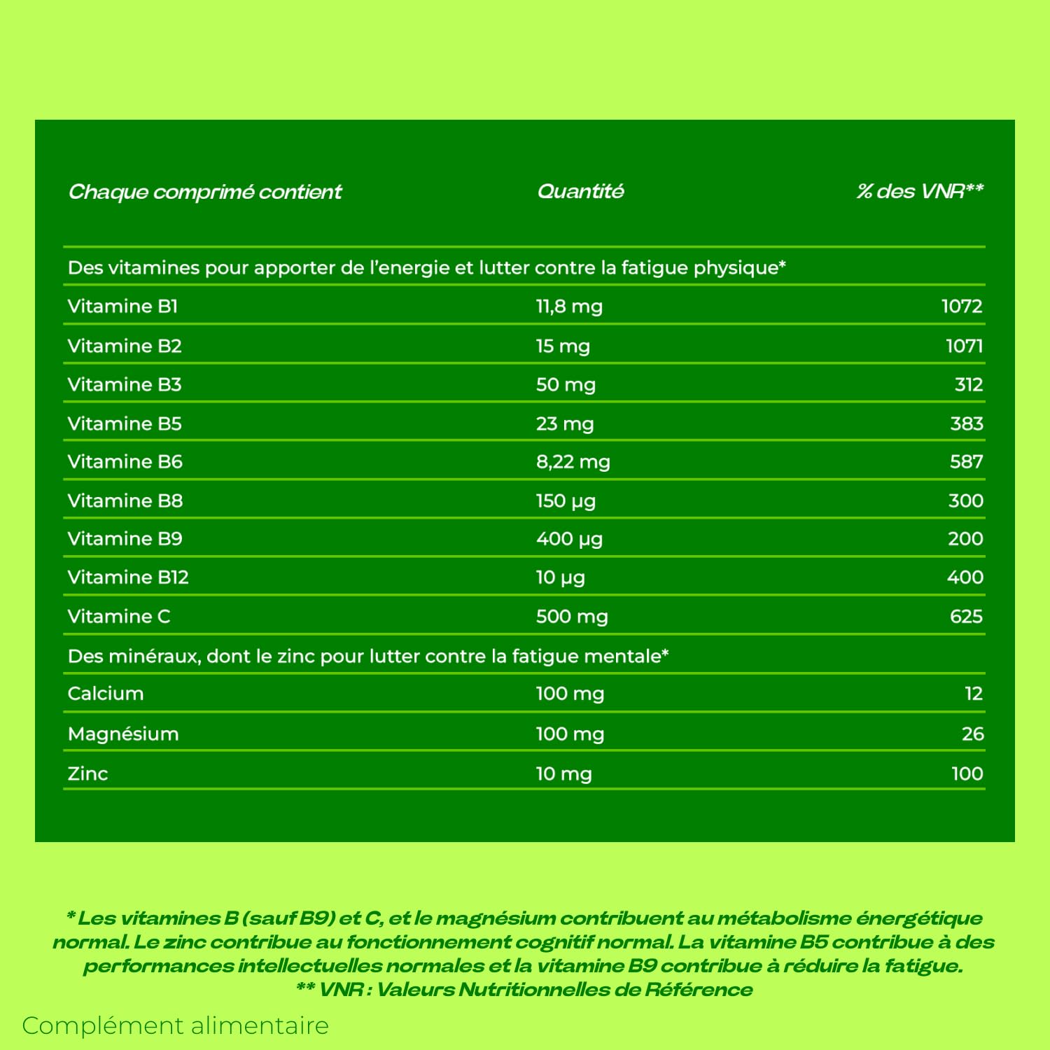 Berocca Energie Orange - Multivitamines et Minéraux - Vitamine C, B3, B5, B1, B12, Calcium, Magnésium et Zinc - Complément alimentaire - Aide à réduire la fatigue - 2x45 comprimés effervescents
