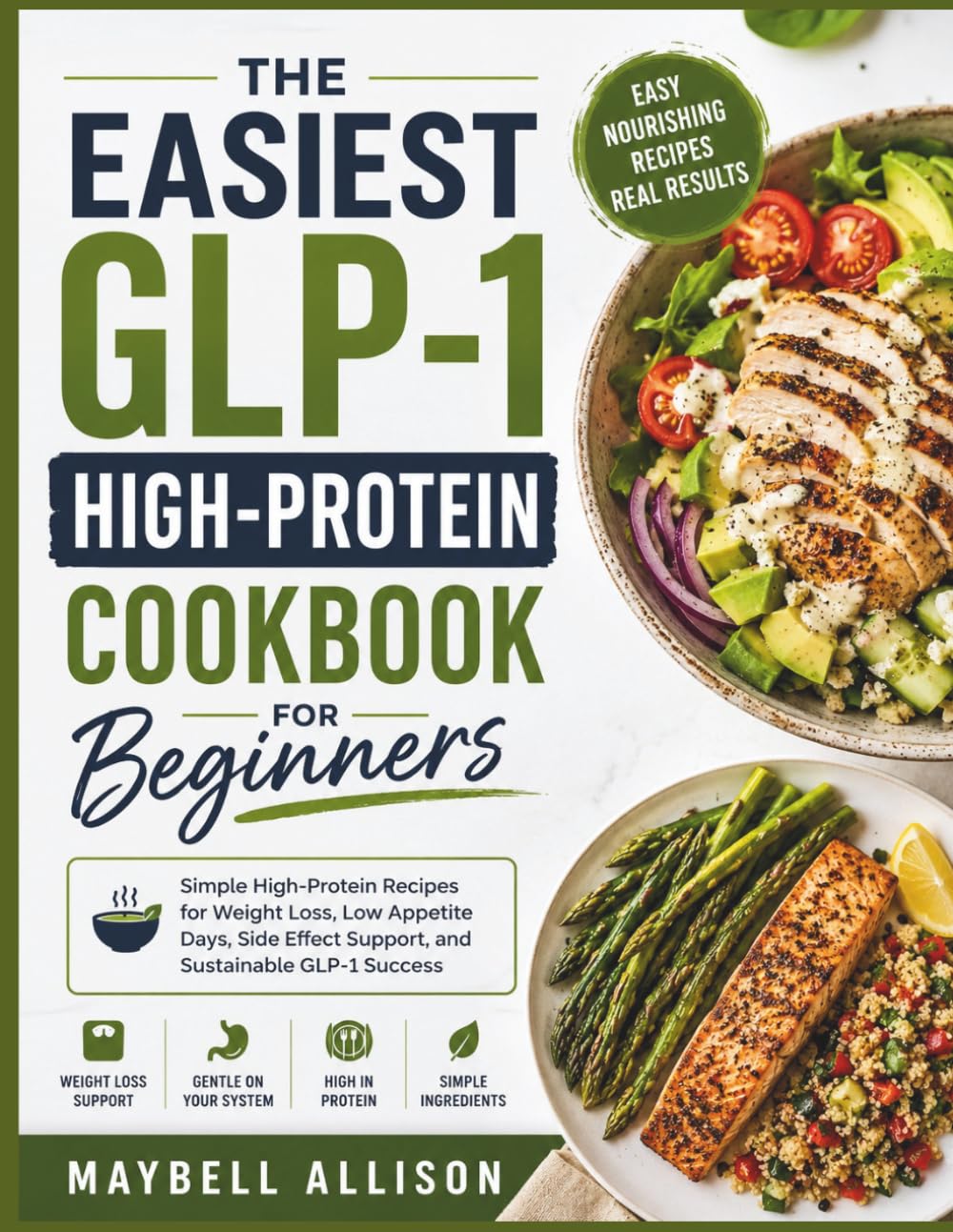 THE EASIEST GLP-1 HIGH-PROTEIN COOKBOOK FOR BEGINNERS: Simple High-Protein Recipes for Weight Loss, Low Appetite Days, Side Effect Support, and Sustainable GLP-1 Success