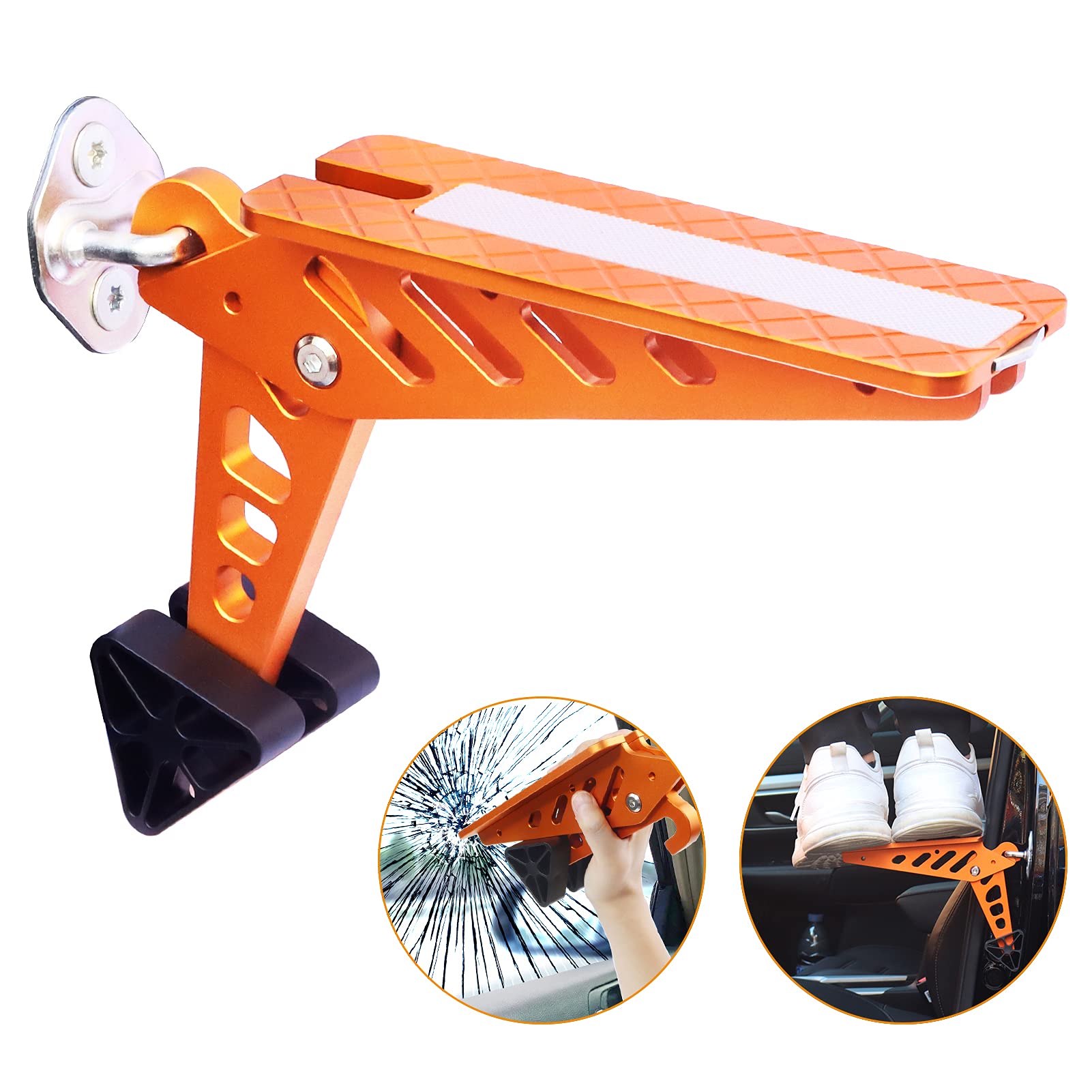 Buy Universal Fit Car Door Step, Foldable Car Roof Rack Step, Multi