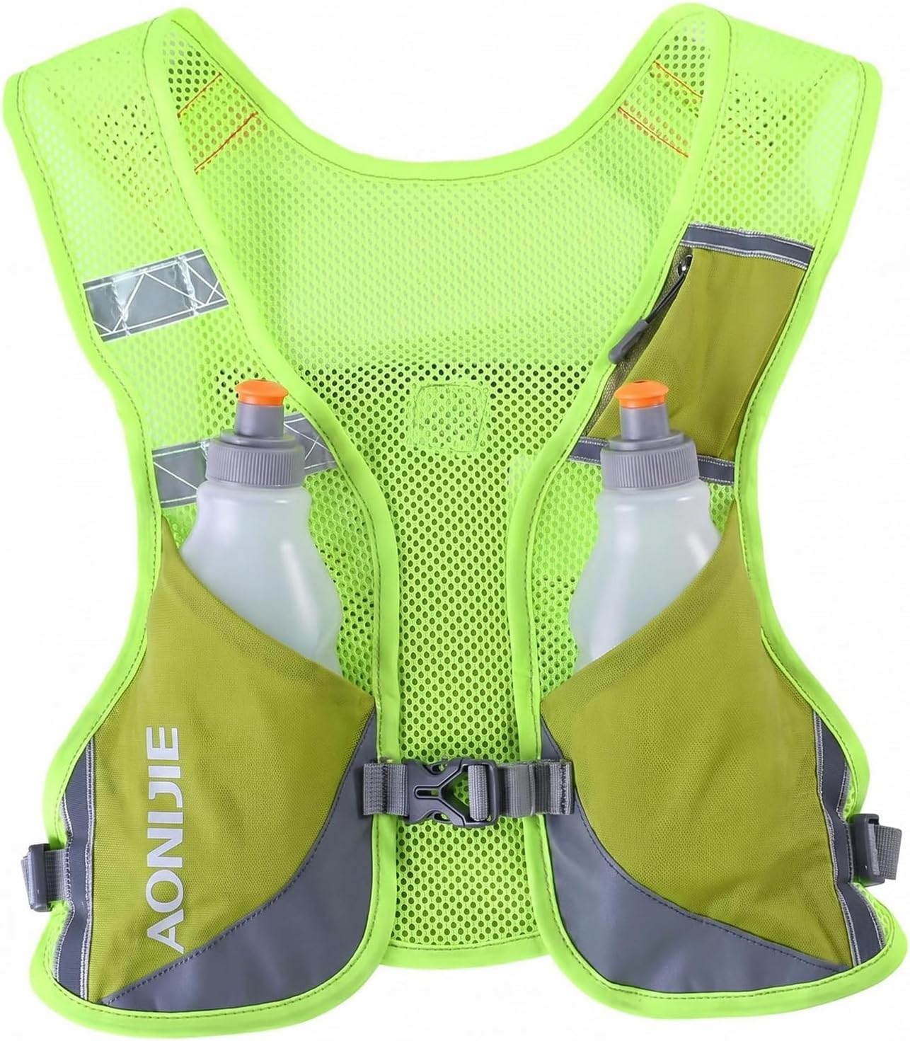 AONIJIE Ultralight Running Vest with Reflective Strip Breathable Hydration Backpack for Hiking Camping Marathon Cycling Race