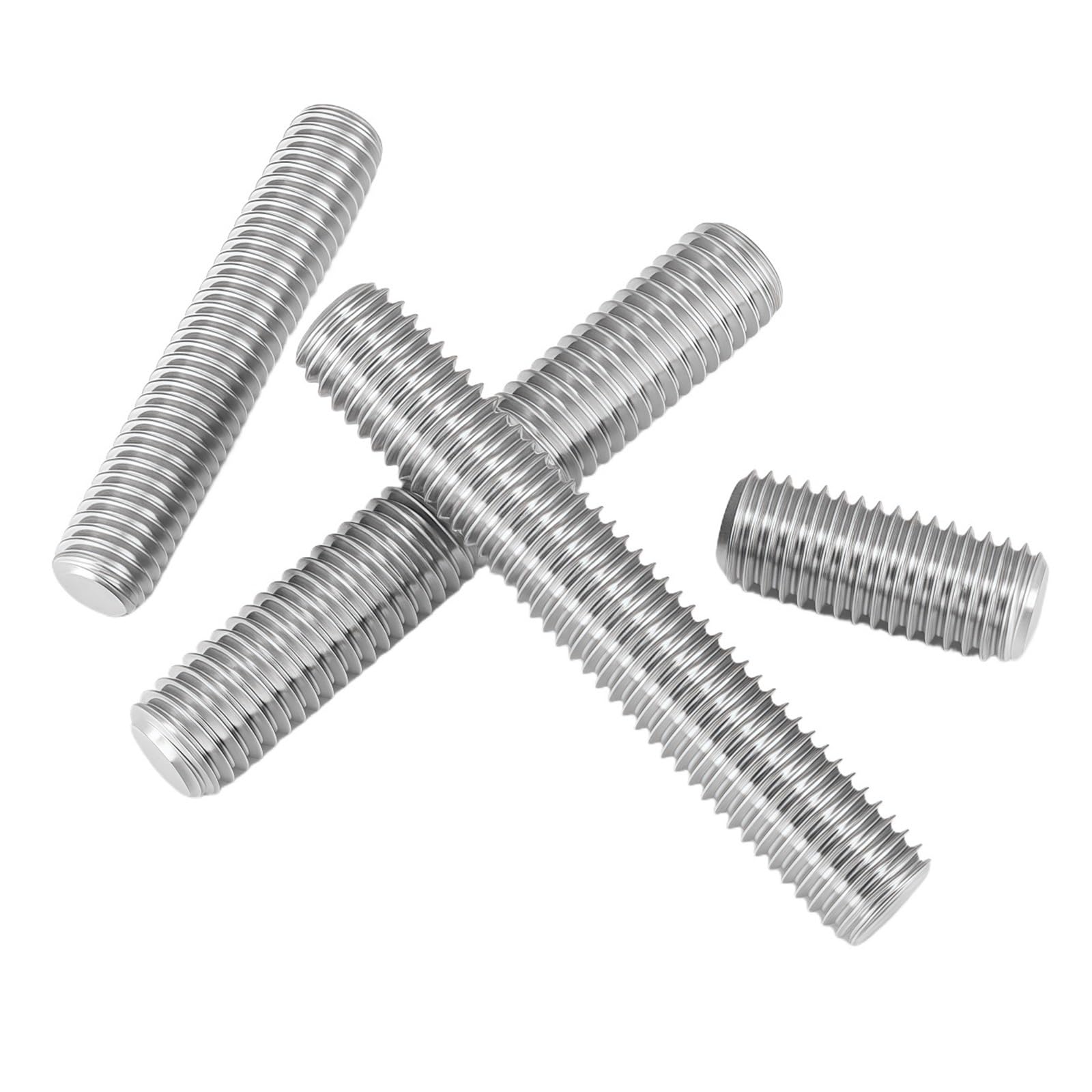 Varilla Roscada Perno de varilla roscada Tornillos varillas rosca sin cabeza completamente métricos acero inoxidable(500mm,M8 (5pcs))