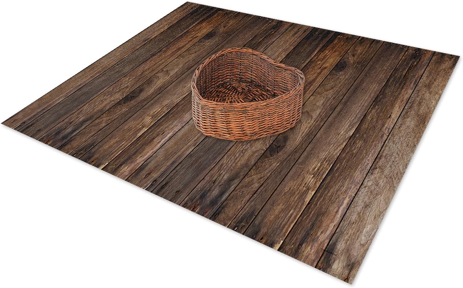 Kate Newborn Photography Props&Wood Texture Floor Mat(5x4ft)