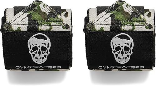 Miniatura 7 de Gymreapers Muñequeras de levantamiento de pesas (aprobadas por IPF) de 18 pulgadas, soporte de muñeca de calidad profesional con lazo para el pulgar