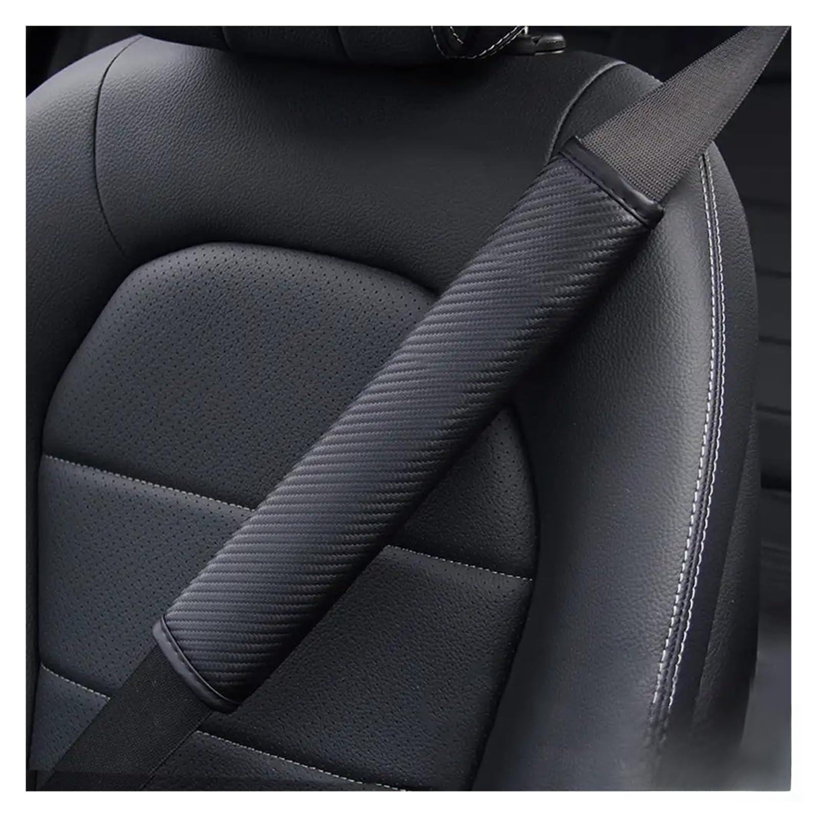 Proteggi Accessori in Pelle in Fibra di Carbonio da 30 Cm/50 Cm/75 Cm Cuscino Cintura Sicurezza(30cm)