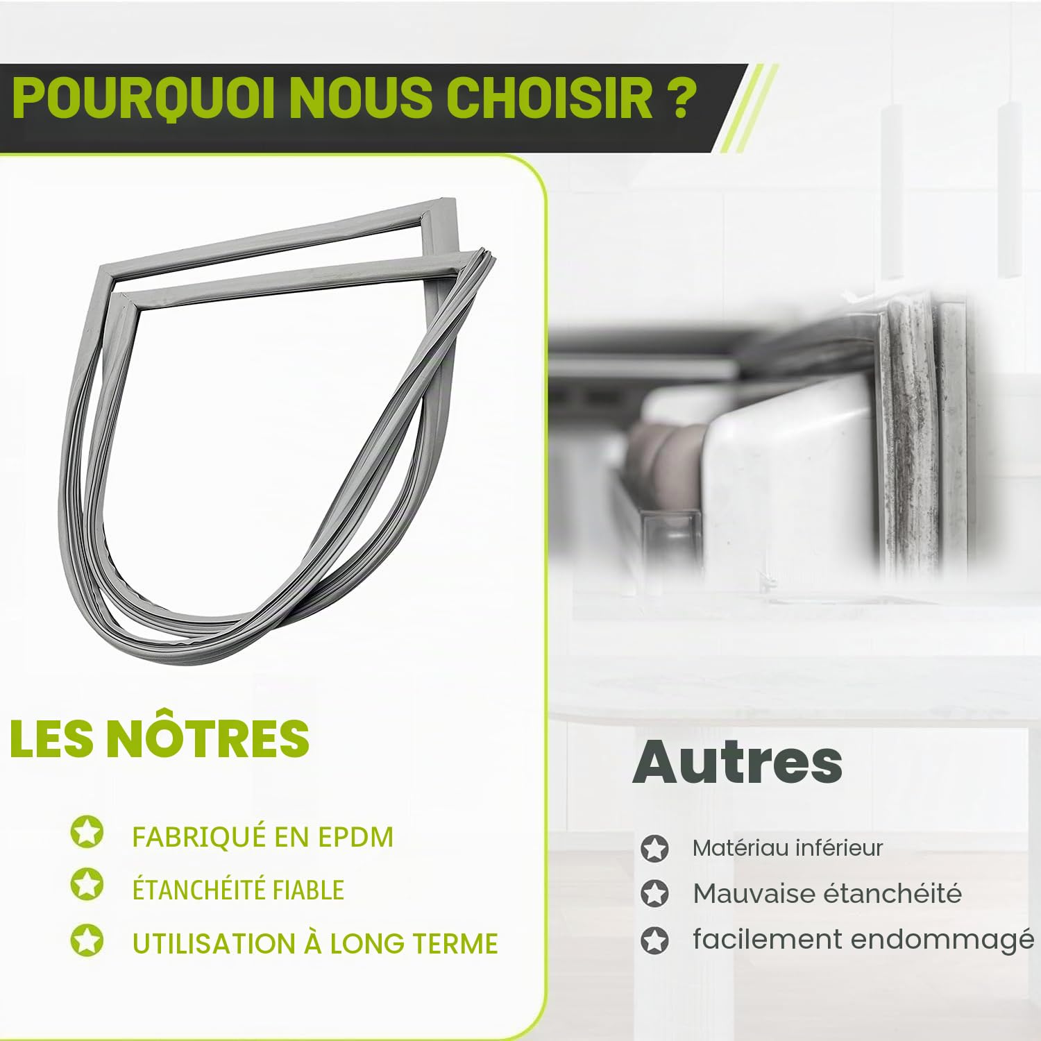 Joint D'étanchéité Magnétique Universel pour Porte De Réfrigérateur Congélateur