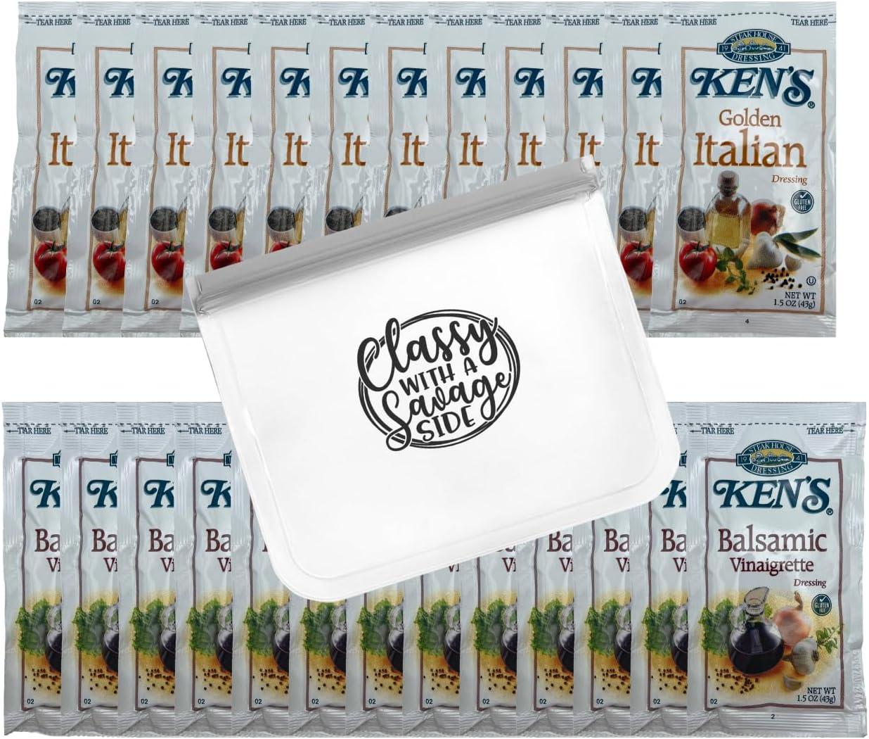 Single Serve Salad Dressing Packets Bundle Ken's Steak