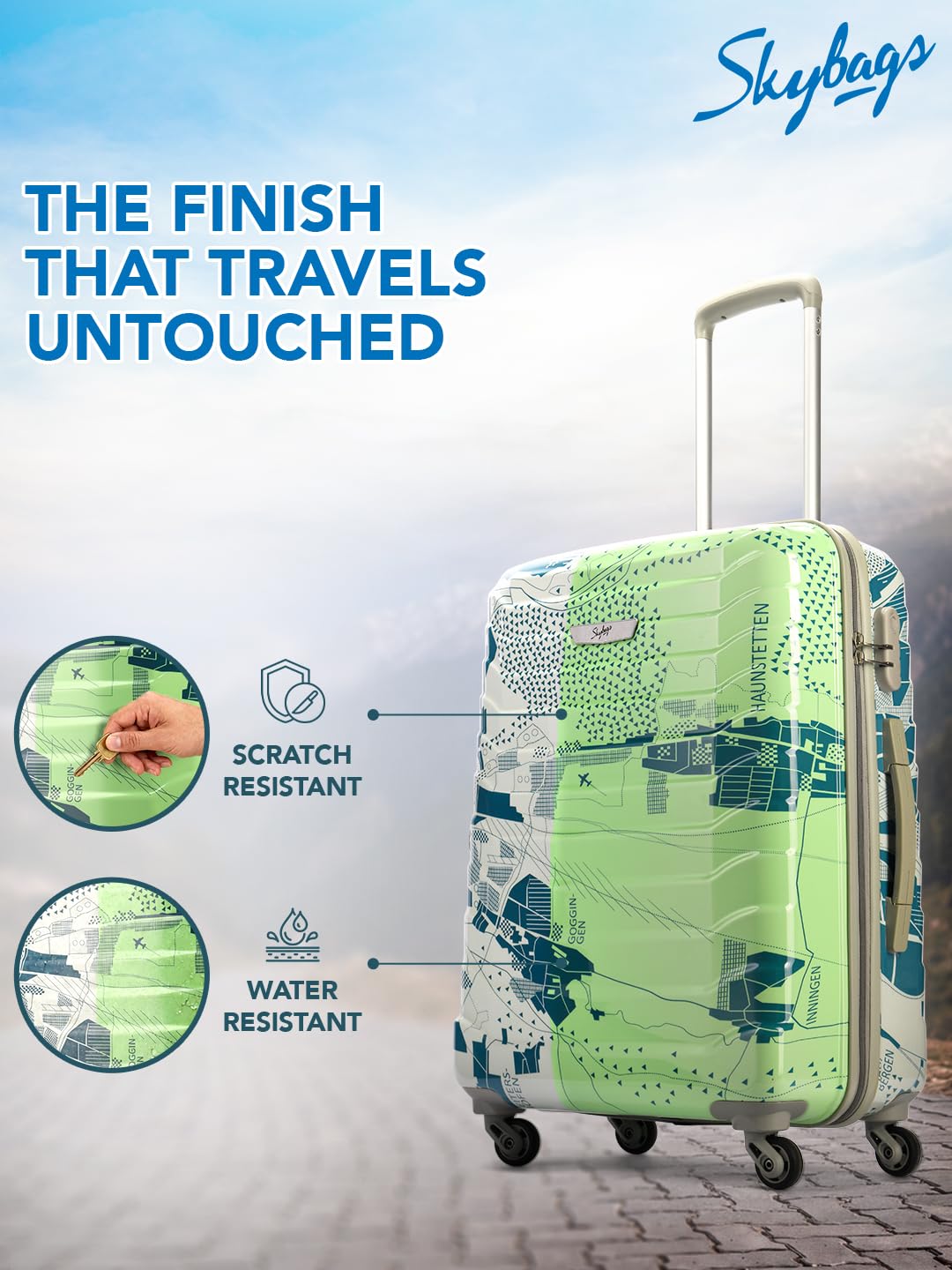 Skybags Trooper Luggage Set - Green -5