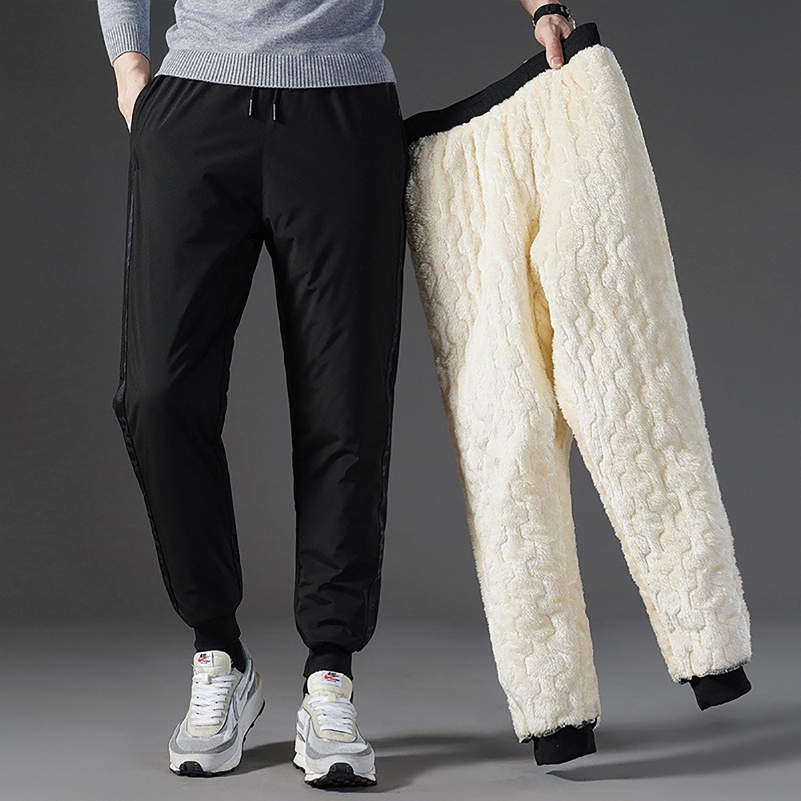 Pantalones de Viaje cálidos para Hombres y Mujeres, de Invierno, Acolchados y Gruesos, para el frío