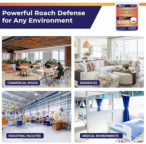 Miniatura 7 de Cebo de gel para cucarachas para interiores y exteriores repelentes de cucarachas para cucarachas alemanas, cucarachas pequeñas - Disuasorio de