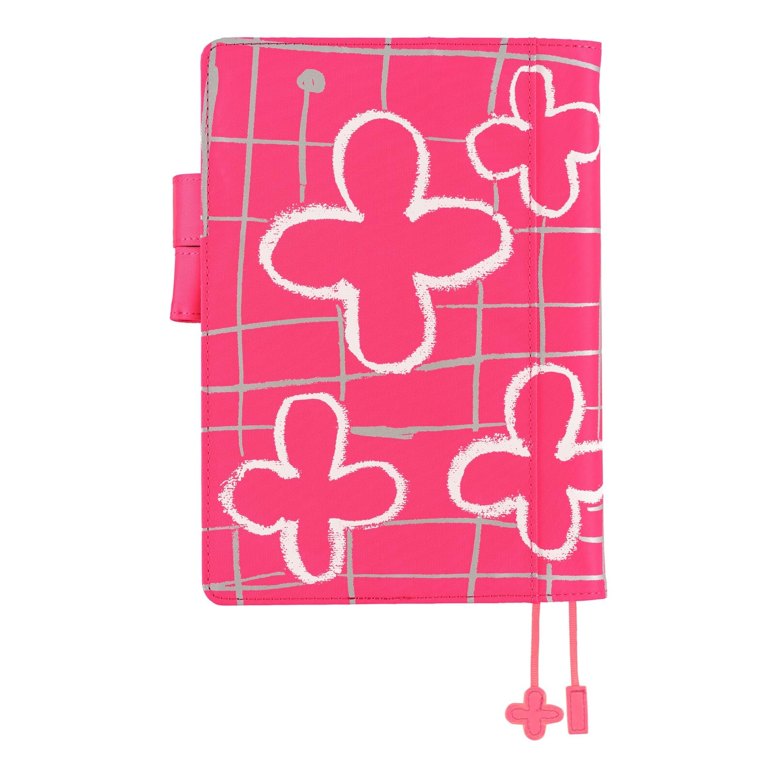 Hobonichi Techo A5 Planner Cover Makoto Matsubayashi: Pink Flowers (Cousin Size, Cover Only) - Image 2