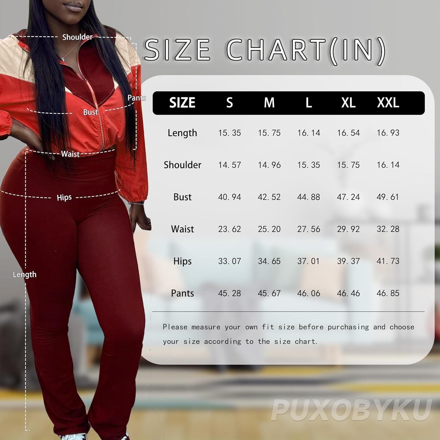 Women's 2 Piece Tracksuit Fall 2025 Long Sleeve Zip Up Jacket Flared Leggings Outfits Jogger Sweatsuit Sets - Image 6