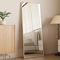 Vista 2 de LFT HUIMEI2Y Espejo de longitud completa con soporte, espejo templado de cuerpo completo de 63 x 18 pulgadas, espejo colgante, espejo grande de pie