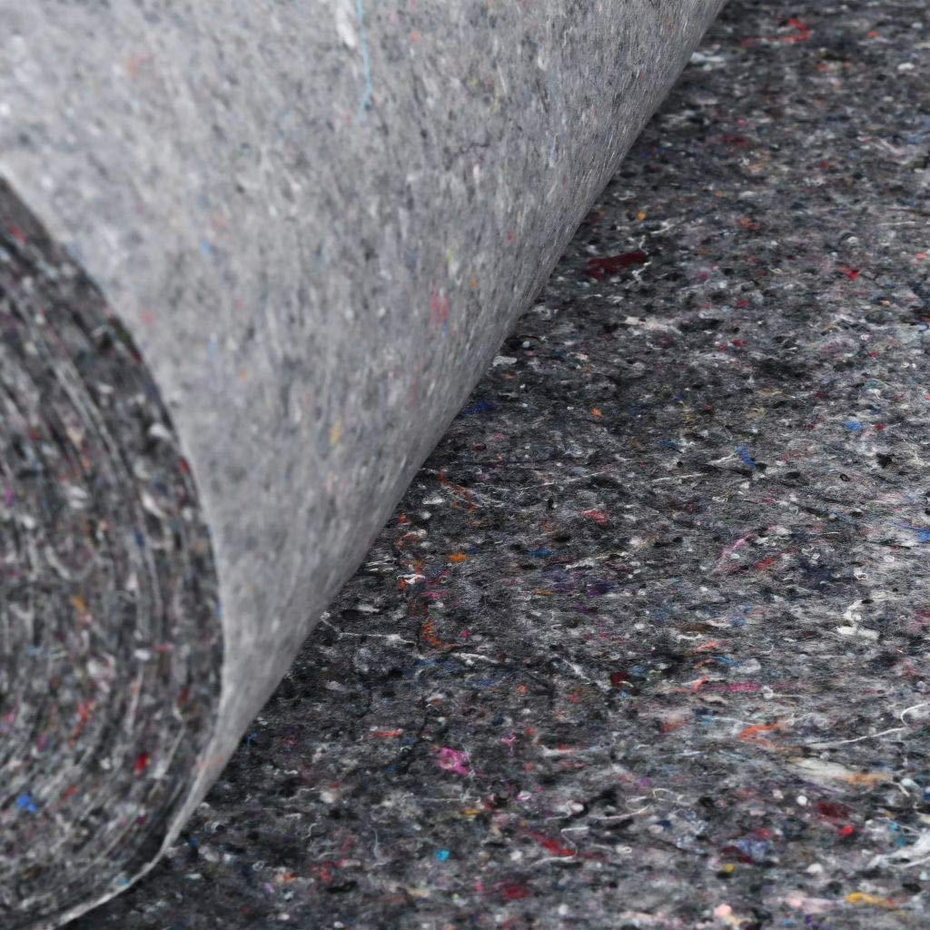 Homgoday Telo Protettivo per Pittori Antiscivolo 50 m 280 g/m² Grigio, Mobili da Interni per Soggiorno Ufficio Camera da Letto