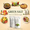 KRISHNAY Condiments Natural Green Salt Seasoning 100g | Herbal Mineral Salt Blend with Mint, Coriander & Spices | No Onion No Garlic Flavoured Salt Mix | Natural Masala Salt for Chaat, Salad, Fruits & Buttermilk gallery image