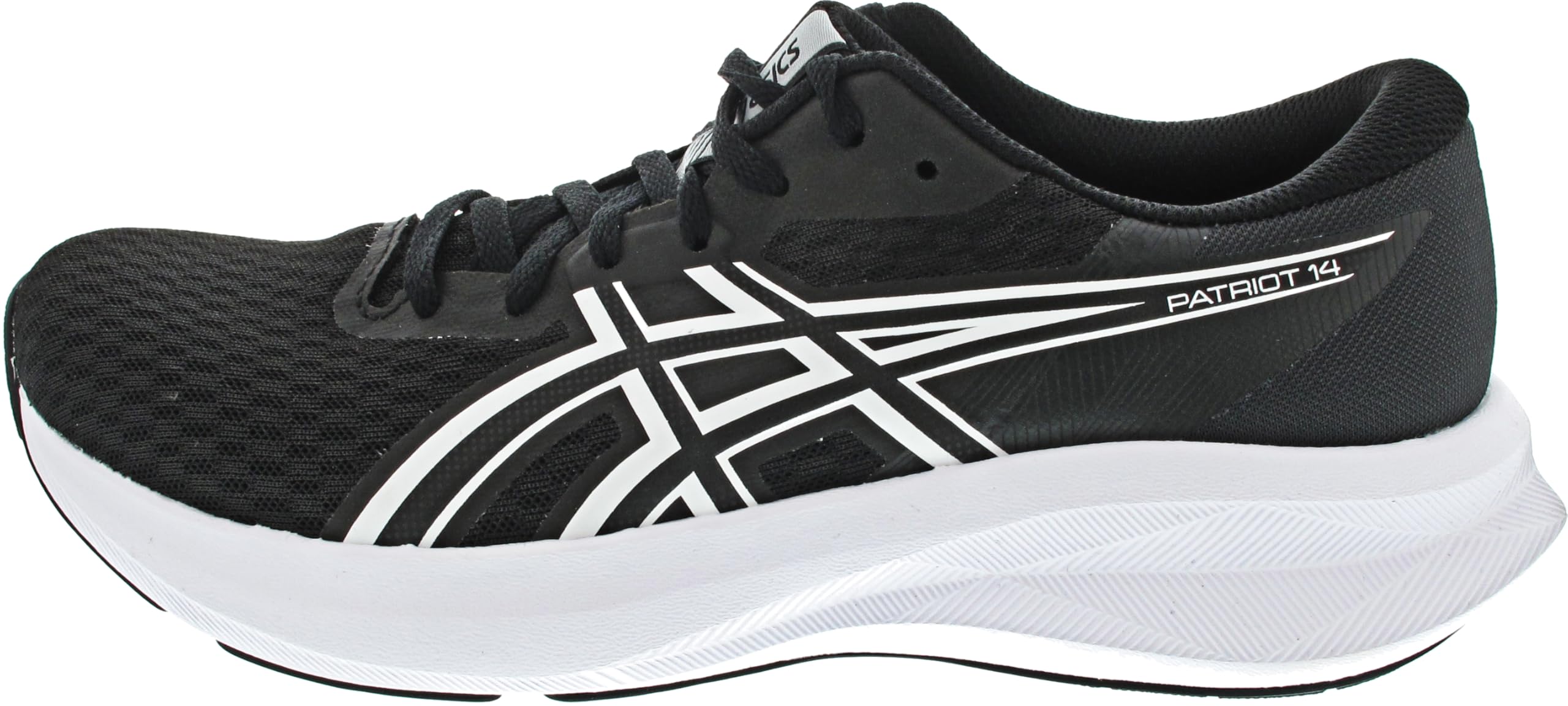 ASICS Patriot 14 Sneaker Black White, 8.5 UK