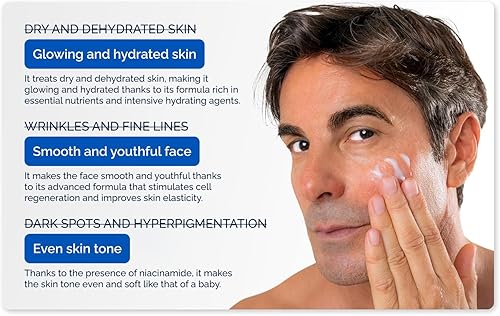 Miniatura 5 de Omnis Uomo Crema facial  Hidratante con retinol y ácido hialurónico, efecto refrescante, reduce arrugas y manchas oscuras, mejora la elasticidad y