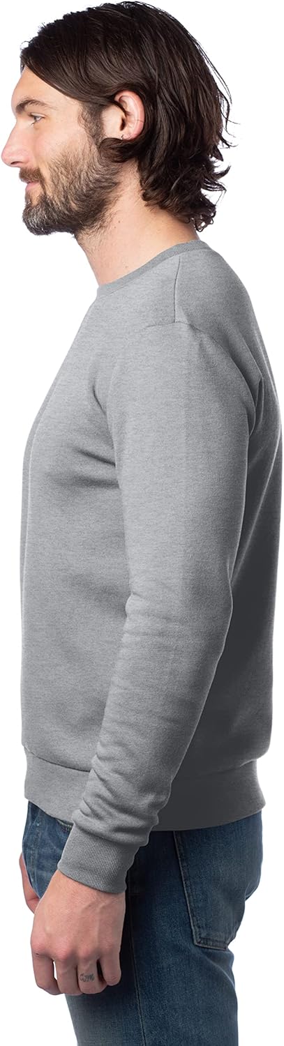 Alternative Men's Sweatshirt, Eco-Cozy Pullover Lightweight Fleece Crewneck - Image 3