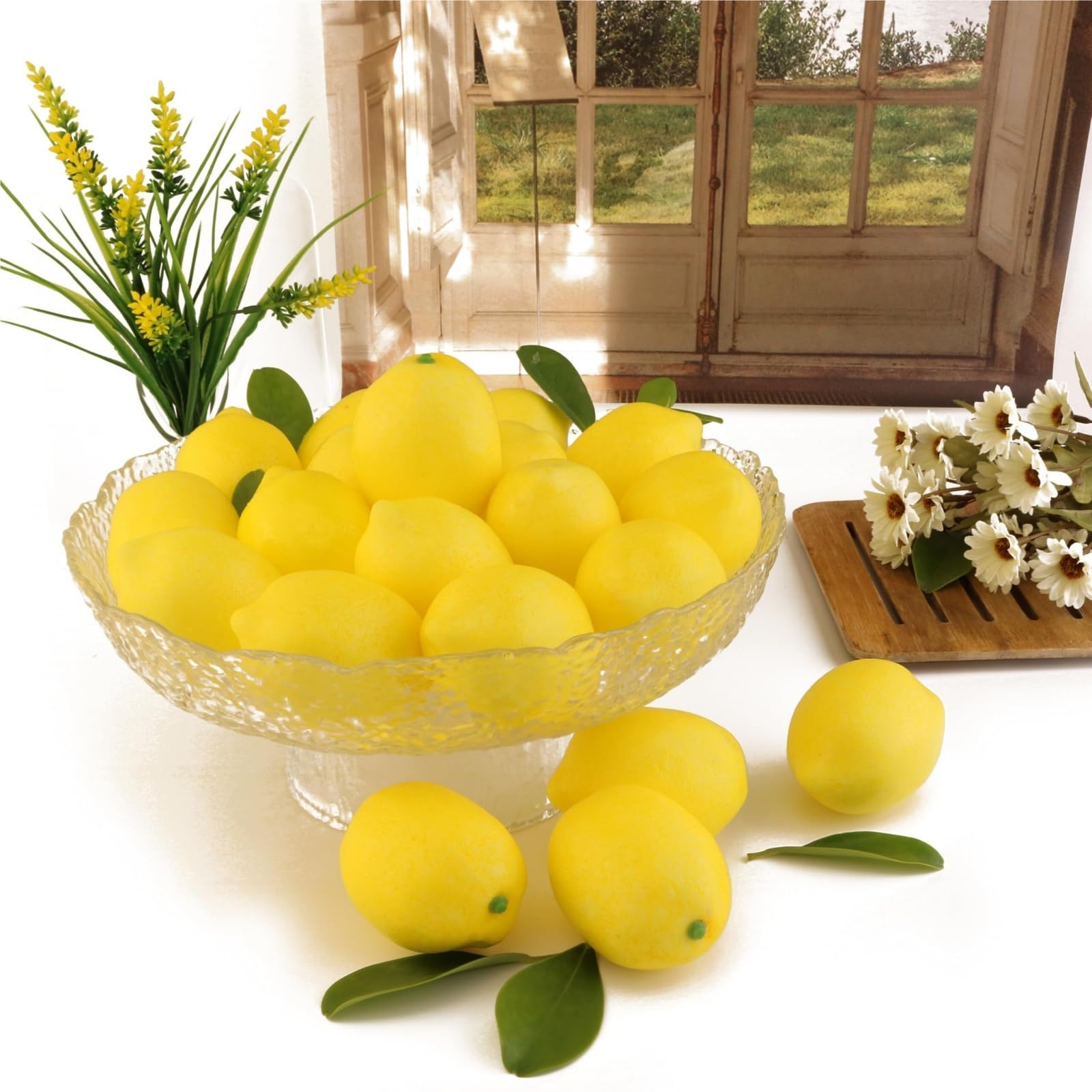Sztucznych Dekoracyjne Owoce Sztuczna Cytryna, Owoc, Do Domowych, Kuchennych Dekoracji Stołowych Dom I Kuchnia(16PCS)