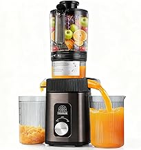 Cold Press Juicer with 4.3-Inch Wide Chute 34oz Capacity