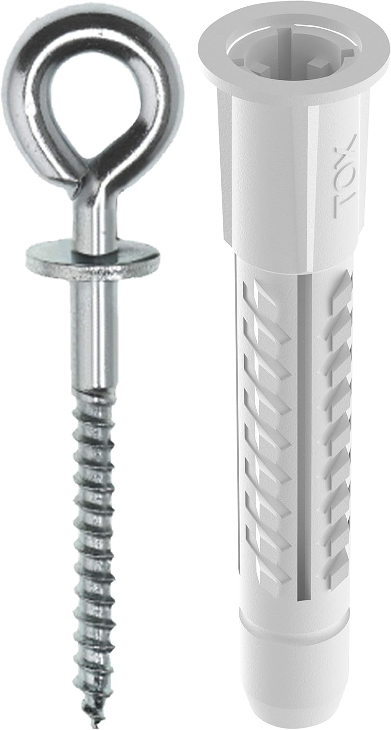 TOX 051701331 - Blíster de 4 Tacos 4AS-K 6x41 mm + gancho H-D Forma 33