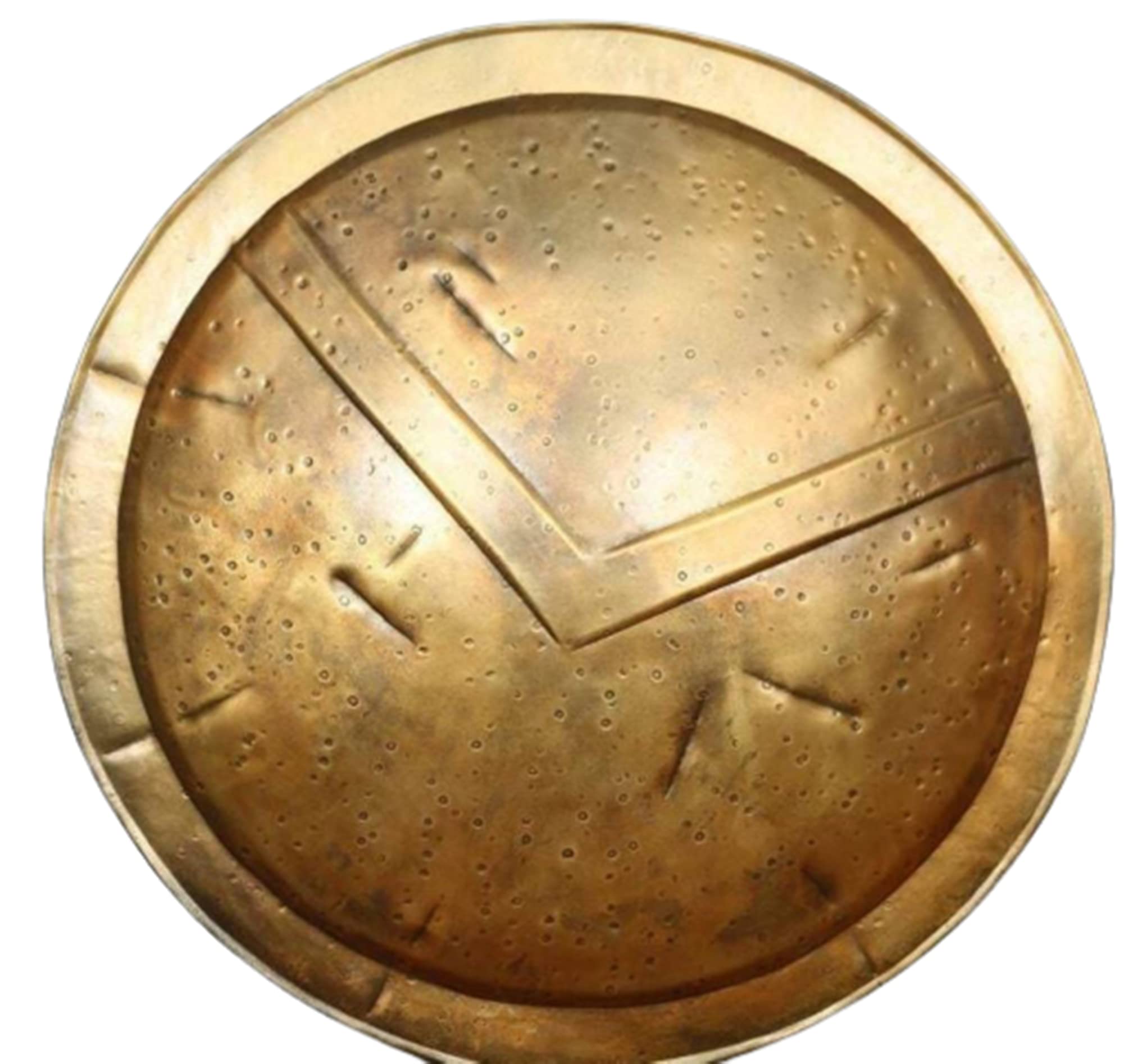 Bouclier médiéval en métal de 76,2 cm | Bouclier spartiate du roi Leonidas | Bouclier de costume en acier | Bouclier de combat | Reconstitution | bouclier SCA LARP | Bouclier d'Halloween