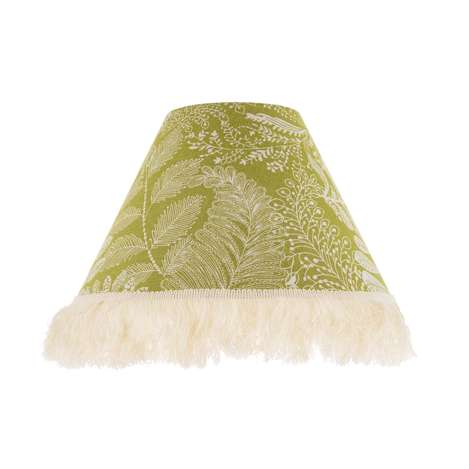 Happy Homewares Coolie Lamp Shade - Green - Linen - 25cm
