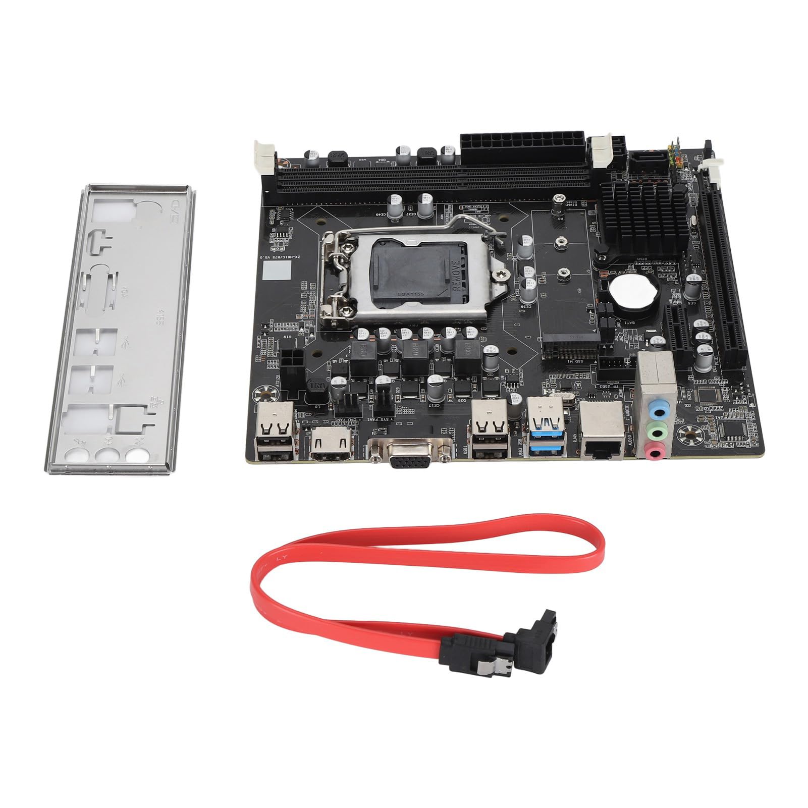 Placa Base para Juegos de Computadora, Placa Base para Juegos de Doble Canal LGA DDR3 de 1155 Pines con 4 Puertos USB2.0 2 USB3.0 SATA2.0