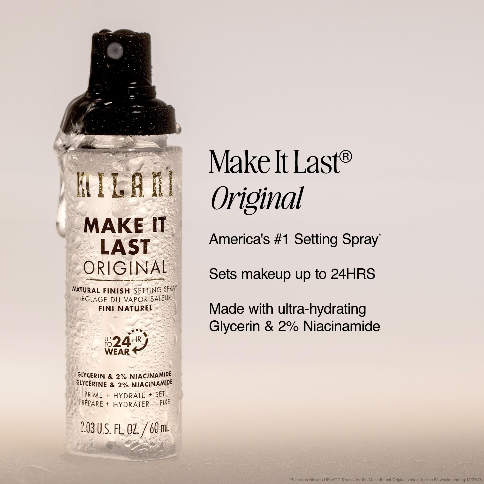 Milani - Gli spray fissanti Make it Last mantengono sempre un trucco spettacolare.