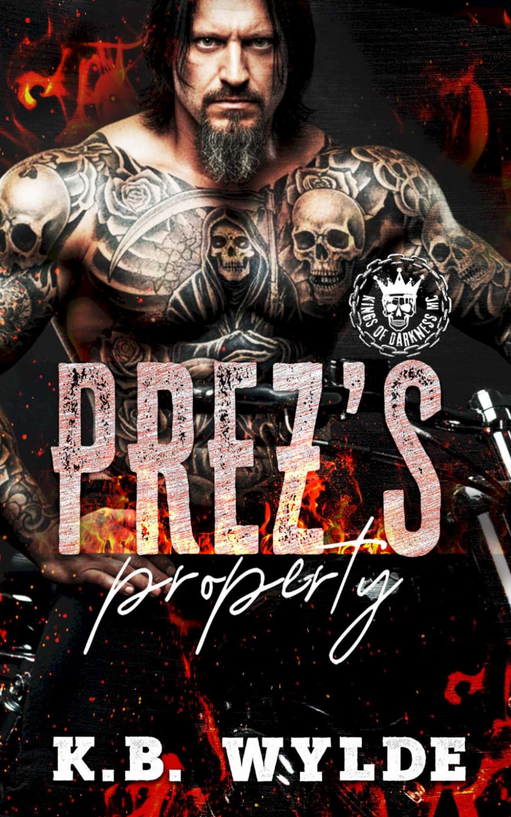 Prez's Property: Spicy MC, Arranged Marriage, Age Gap Instalove Quick Read (The Kings of Darkness MC)