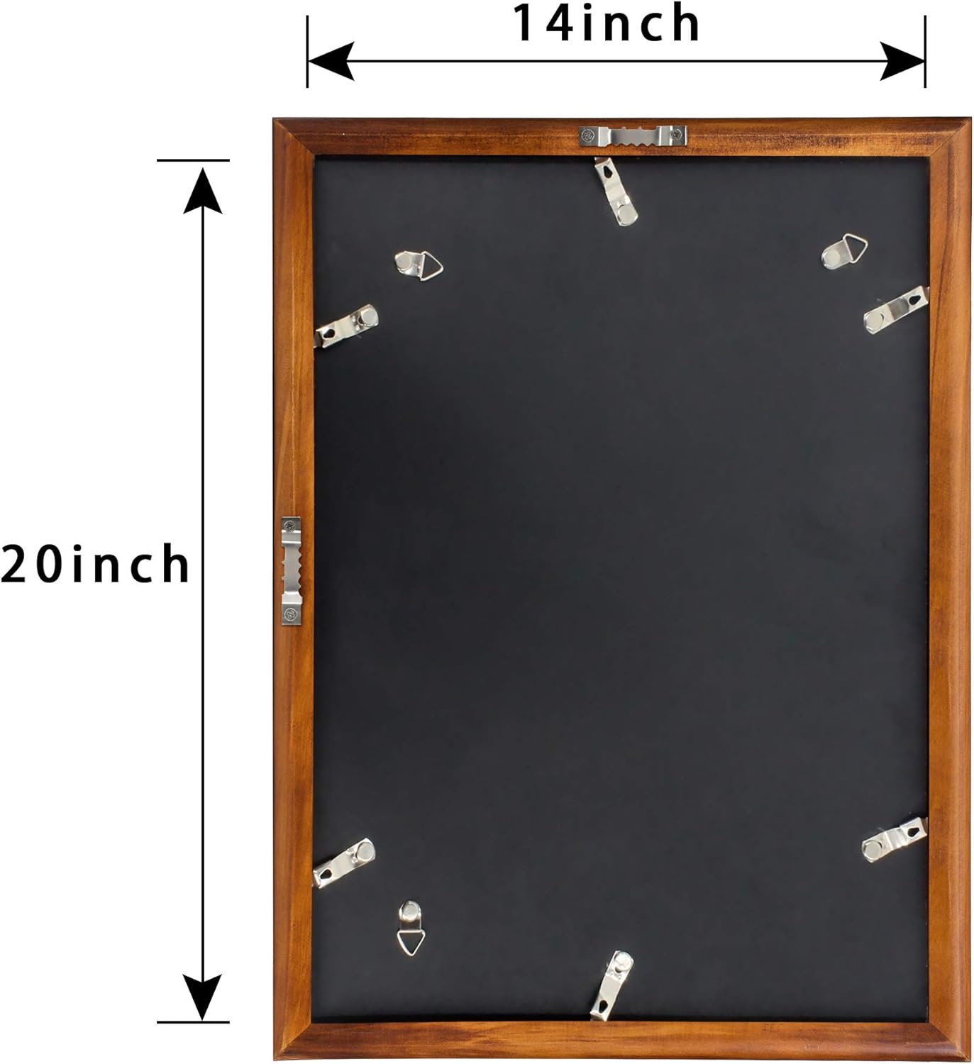 Walnut Double Diploma Frame - Degree Frame For Bachelors and Masters - Two Certificate Frame - Modern College Diploma Frame (Two Diploma, Walnut)