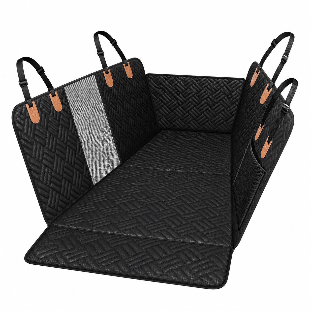 Copertura Impermeabile Premium per Sedile Auto Cani - Antiscivolo, Antigraffio, Oxford 600D, Protezione Completta per Auto, SUV e Furgoni - Facile da pulire, con Tasche e Cintura di Sicurezza Inclusa
