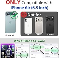 Vista 2 de SPORTLINK Funda para iPhone Air, IP68, impermeable, protección militar, cuerpo completo, resistente, a prueba de golpes, sellado 360, a prueba