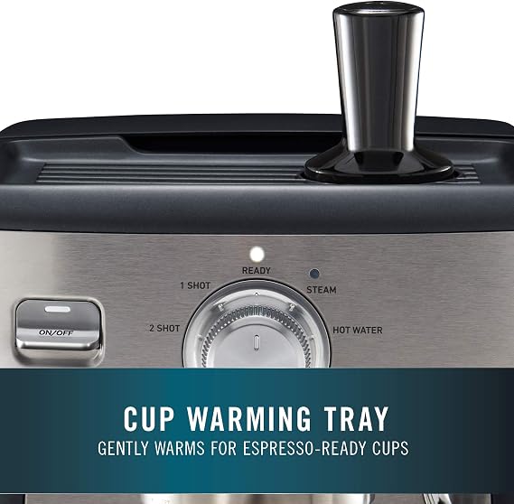 Calphalon BVCLECMP1 Temp iQ Espresso Machine with Steam Wand, Stainless