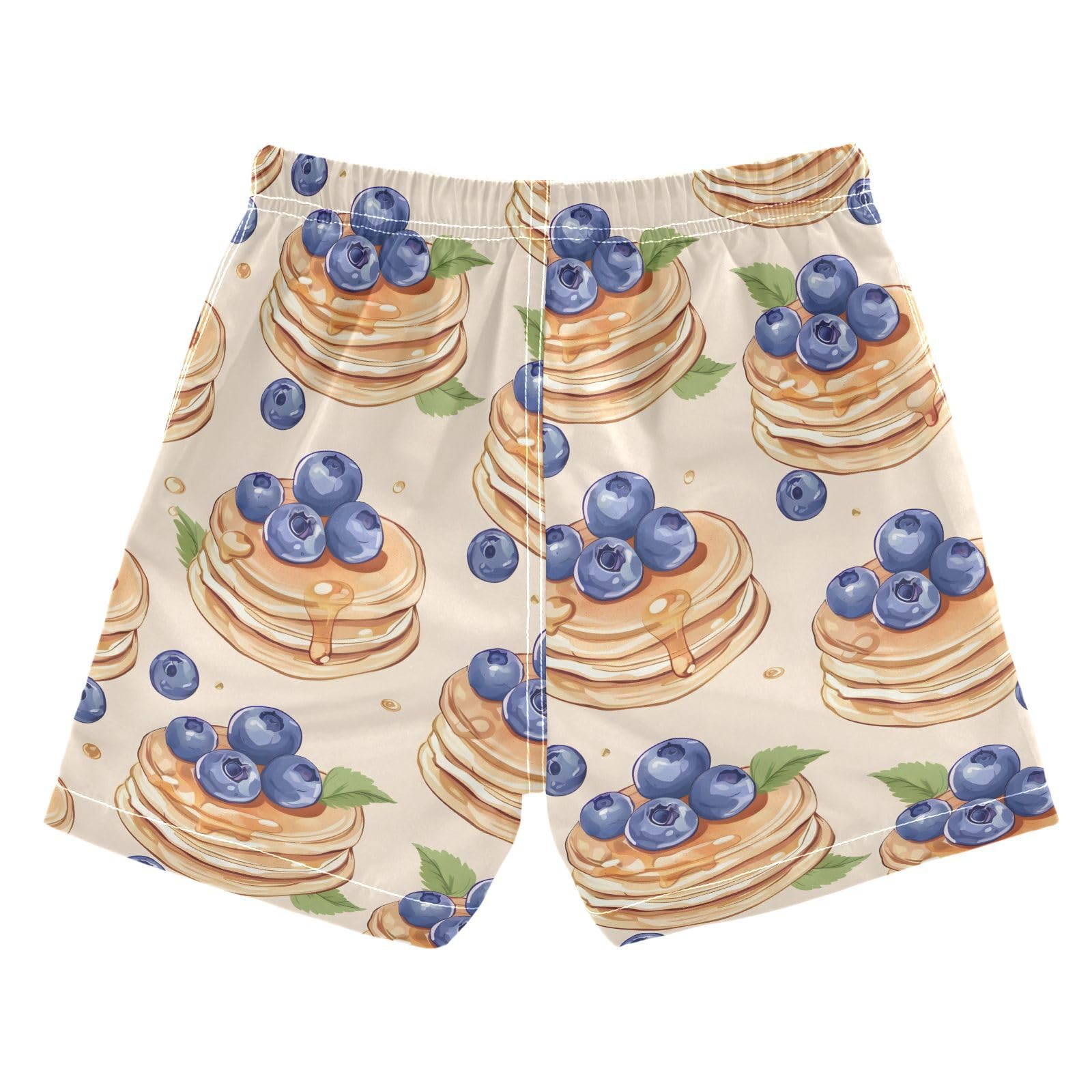 ALAZA Cartoon Car Leaf Tree Boys Quick Dry Beach Board Shorts Kids Swim Trunks Bathing Suit Swimsuit 3T Multicolor