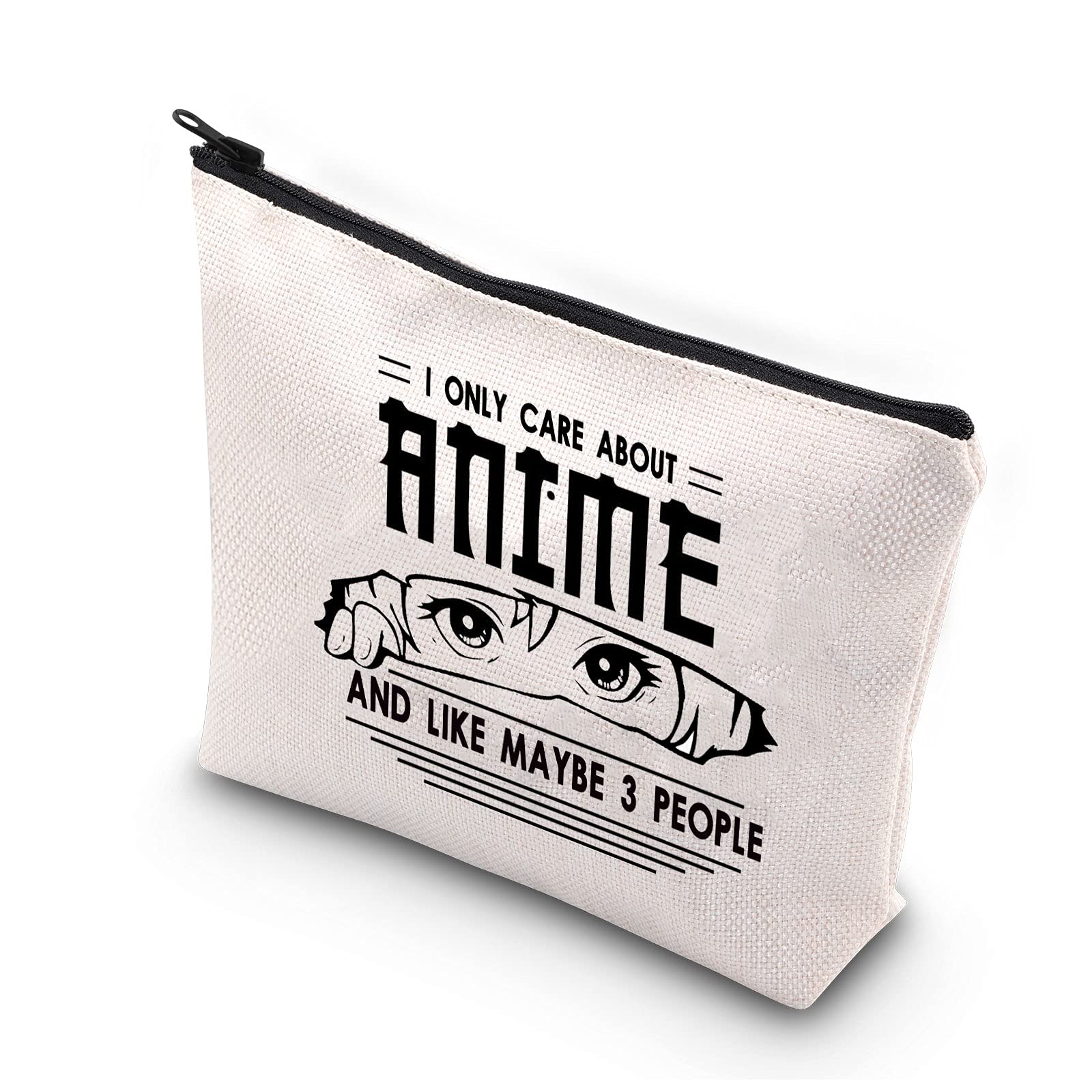 PLITI Anime Lover Gifts for Girls Anime Makeup Bag Anime Lover Gift Japan Anime Fans Gift, Care About Anime Bagu