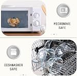 Cuiselect 4pc Ensembles de bols de mélange de verre (2.80QT, 1.64QT et 1.16QT; 0.85QT), bol de cuisine épais en verre pour la préparation de cuisson, le four, le stockage, les grandes salades Sets-Lavage-vaisselle Congélateur micro-ondes Coffre-fort