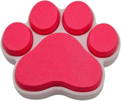 Fidget Clickers - Keychain and Desktop Clickers - Sensory Figures, Mechanical Keys - Autism, ADHD, Stress, Anxiety Relief Cat Paw