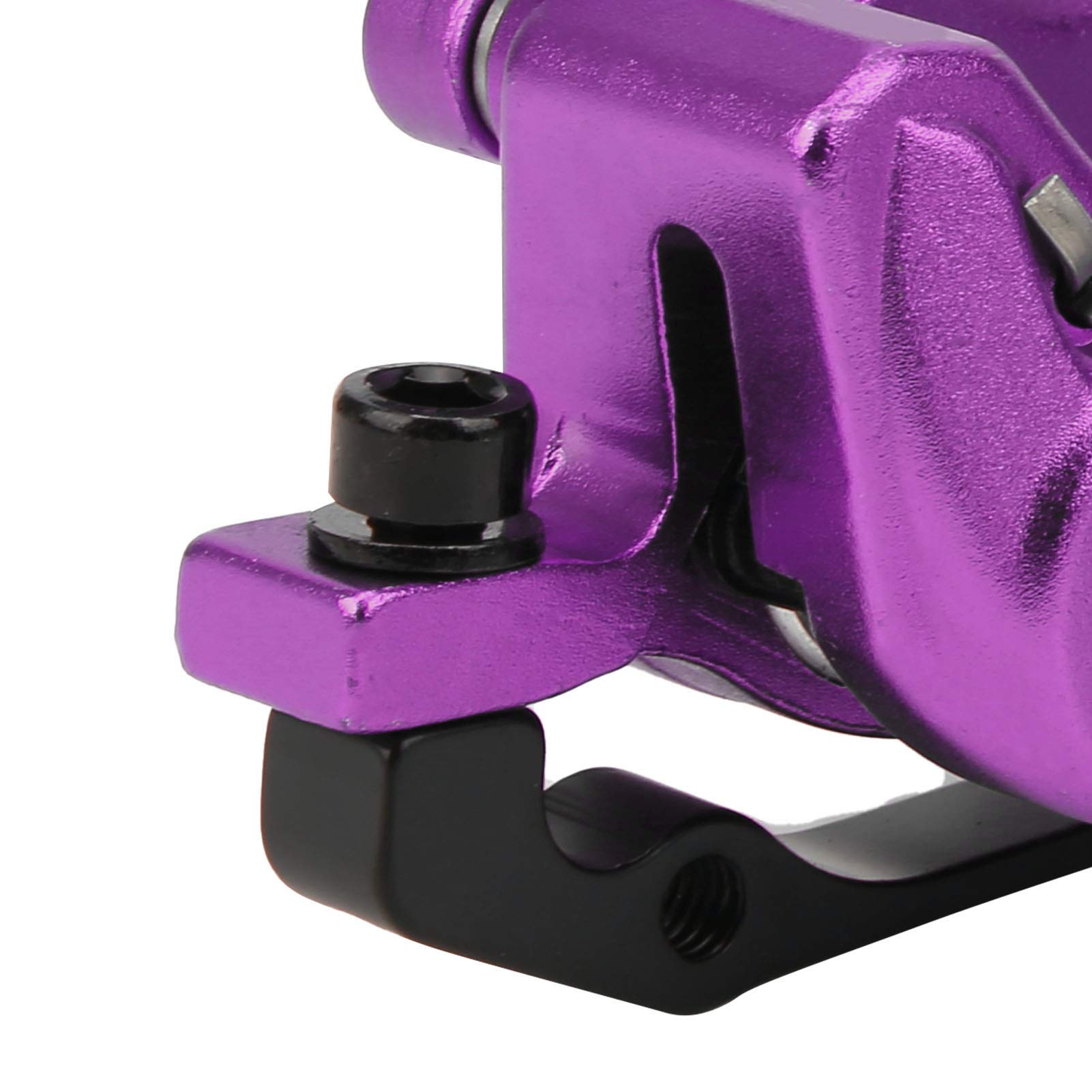 Juego de frenos de disco de aleación de aluminio Frenos de disco hidráulicos mecánicos de alto rendimiento para bicicletas de montaña Bicicletas de carretera Bicicletas plegables (Púrpura)