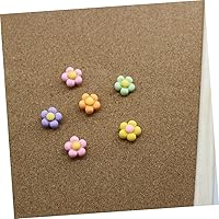 Vista 9 de 30 unids de cinco pétalos flor pushpin pequeño pin multi-función pulgar tachuelas reemplazables pin de oficina accesorios de escritorio mapa