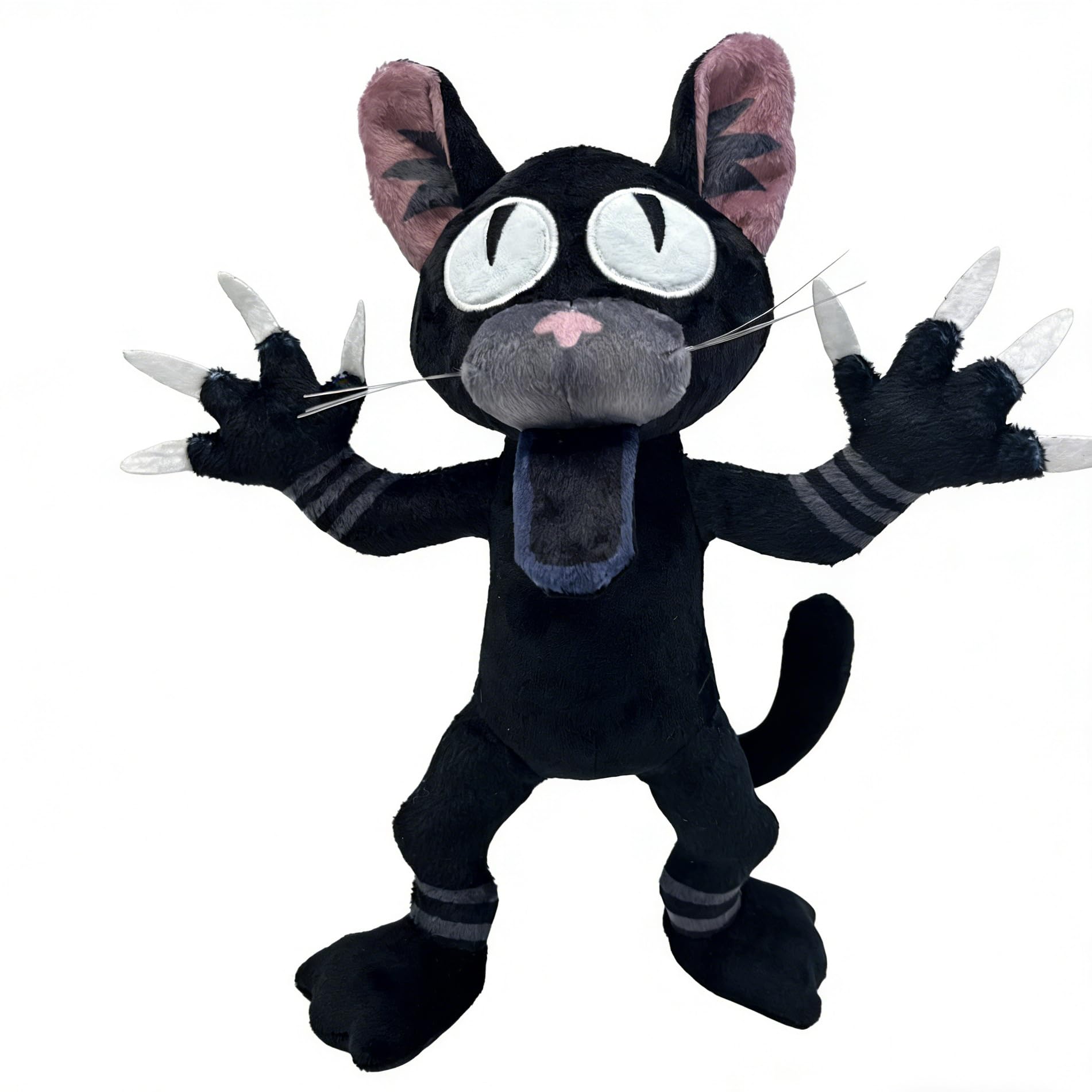 YIttings 99 Nights in The Forest Plush Toy, the Cat Plush from 99 Nights in The Forest Stuffed Animal Plushies for Game Fans, Collectible Gift for Boys Girls Adults (Black A)