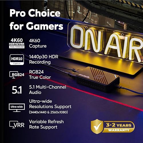 AVerMedia 4K HDMI Capture Card pour Le Streaming, PS5, Xbox, Switch, Périphérique de Capture USB 3.2 pour Twitch, OBS, Discord, Enregistrement à Faible Latence, GC553Pro Live Gamer Ultra S - 2