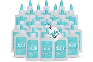 Darice Washable School Glue 4oz for Kids - 24-Pack