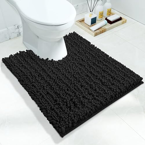 Miniatura 51 de Yimobra Alfombras de baño grandes antideslizantes lavables de 36 x 24 pulgadas, tapete de baño de chenilla ultra suave y absorbente, alfombra de