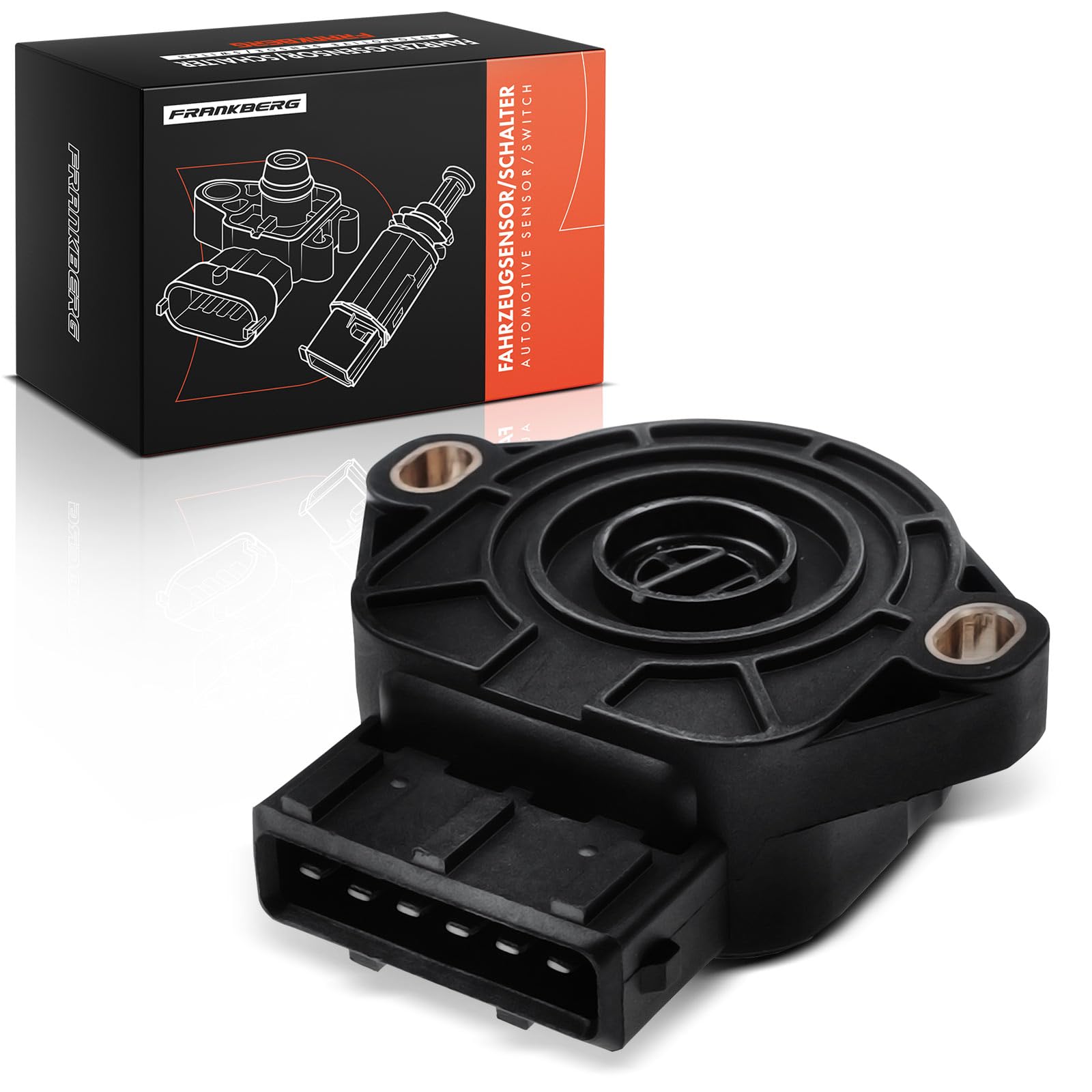 Frankberg Sensor de posición del acelerador 6-Polos Compatible con M.e.g.a.n.e II Touring KM0/1 Kangoo KC0/1 Scénic II JM0/1 M.e.g.a.n.e II Coupé-cabrio EM0/1 Grand Scénic II JM0/1 Replace# 8200139460