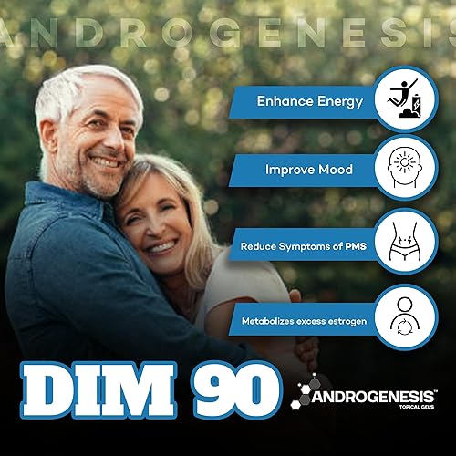 Miniatura 7 de DIM 90 Gel tópico de suplemento dim de máxima fuerza 90 mg de diindolilmetano natural (DIM) por porción Apoyo hormonal, cognitivo, estado de