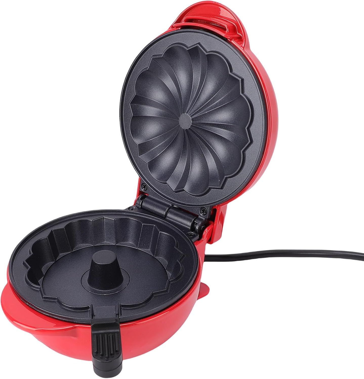 Cake Maker Machine Waffle Maker Pancake Maker 550W Double Sided Heating Non Stick Coating with Indicator Light for Breakfast Snacks Desserts (US Plug 110V)